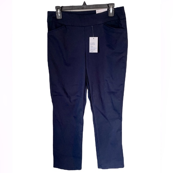 Pull-On Straight Leg Pants - Picture 5 of 8